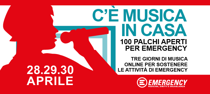 Emergency, 100 palchi in streaming da tutta Italia